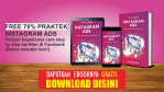 GRATIS ! Ebook Free 70% Praktek Instagram Ads